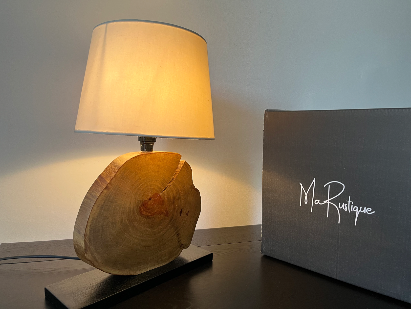 Wood Slice Lamp