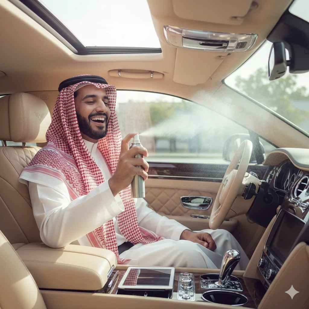 بخاخات الرائحة داخل الغالية