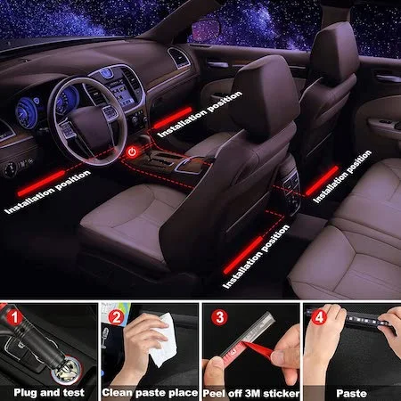إضاءة داخلية للسيارة LED – Car Interior Lights فخمة
