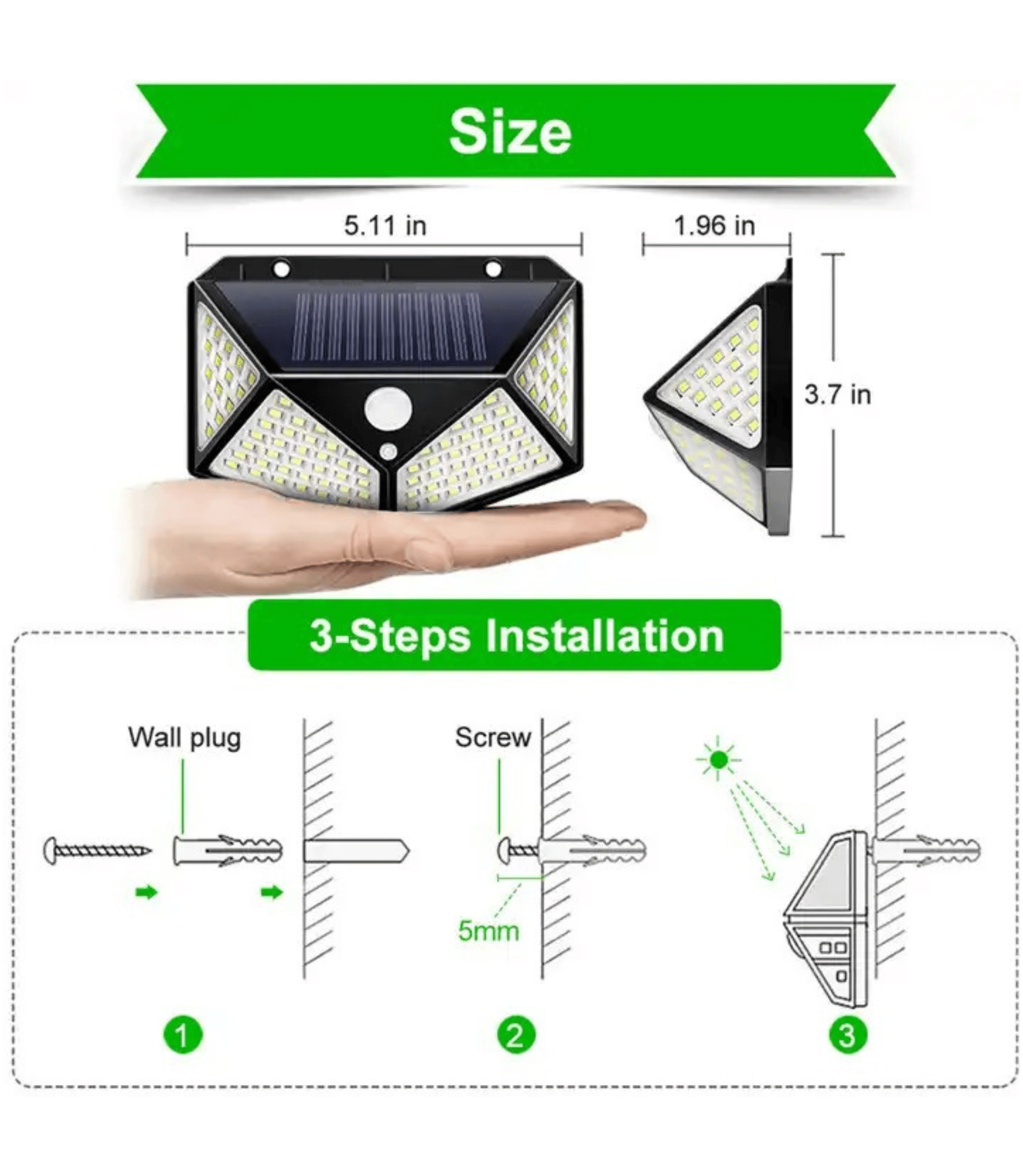 Solar Wall Light