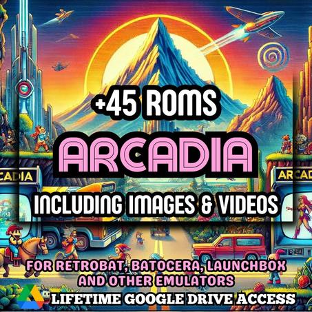 ARCADIA ROMs Pack - 45+ ARCADIA Games for Emulators + Images, Videos & Manuals - Lifetime Google Drive Access