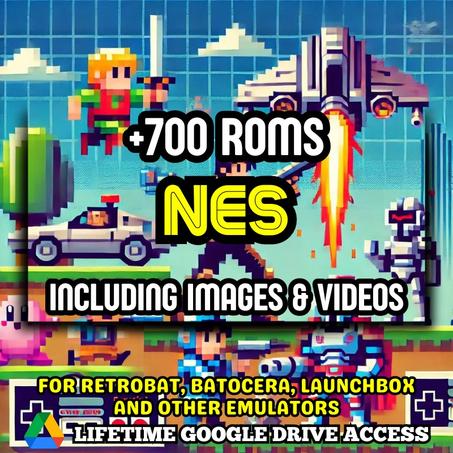 NES ROMs Pack - 700+ NES Games for Emulators + Images, Videos & Manuals - Lifetime Google Drive Access