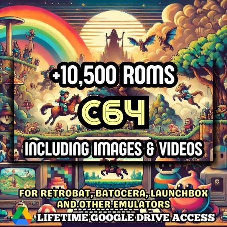 C64 ROMs Pack - 10,500+ C64 Games for Emulators + Images, Videos & Manuals - Lifetime Google Drive Access