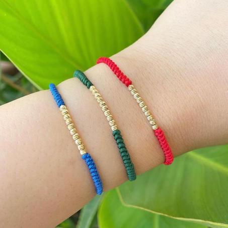 Bracelets avec 10 boules en or  براسلي من الذهب عيار 18