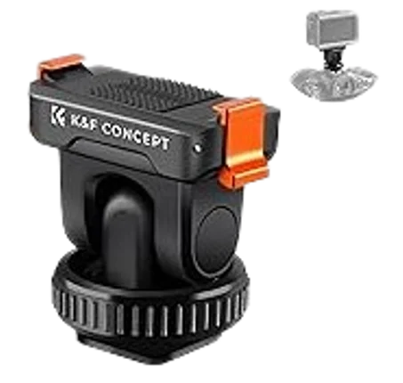 K&F Concept Support d'Adaptateur Magnétique à Déclenchement Rapide avec Pied Froid pour Caméra Action - Support pour Trépied Compatible avec DJI Osmo Action 5 Pro/3/4 - avec Filetage 1/4 de P