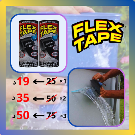 Scotch Etanche Noir de Réparation Flix Tape