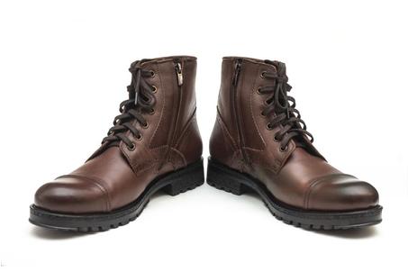 حذاء جلدي بني DBAGH G1