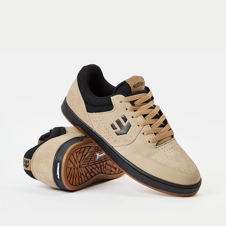 Etnies Marana Tan & Black Skate Shoes