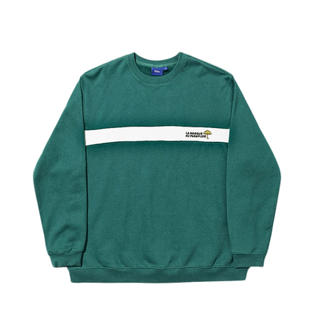 Helas Facile Crewneck Sweatshirt  (Teal Green)