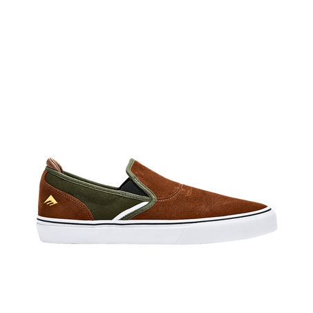 EMERICA WINO G6 SLIP-ON [BROWN/GREEN]