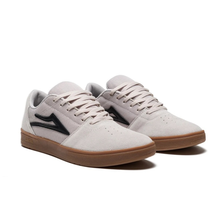 LAKAI BRIGHTON SHOES - WHITE/GUM SUEDE