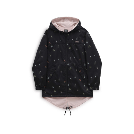 VANS WM MERCY REVERSIBLE PARKA, BLACK-ROSE SMOKE
