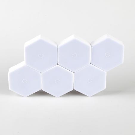 LOT DE 06 LAPMES LED HEXAGONALES
