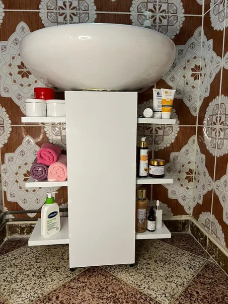 Étagère sous lavabo mobile 1