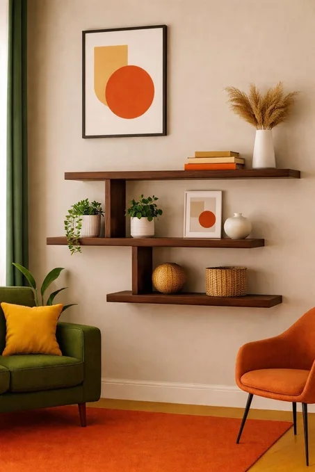 ETAGÈRES MURALES DE LUXE POUR VOTRE SALON