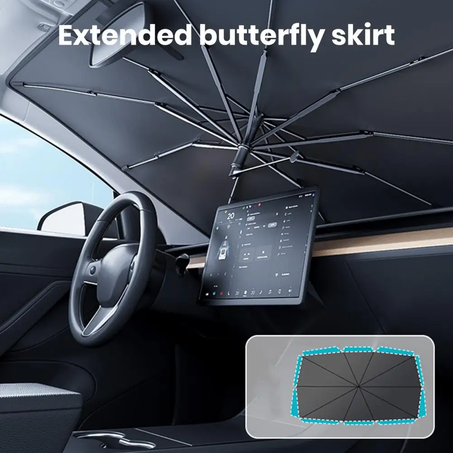 مظلة عازلة للحرارة والأشعة - قابلة للطي وسهلة التخزين