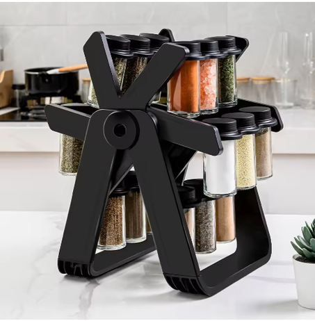 طقم رف التوابل الدوار