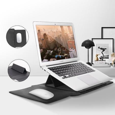 Housse intelligente Pour Ordinateur Portable ErgoTechX 3-en-1 avec Support Pc et Tapis de Souris