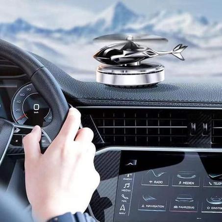 عطر سيارة 🚗 بتصميم مروحية🚁 تعمل بالطاقة الشمسية🌞