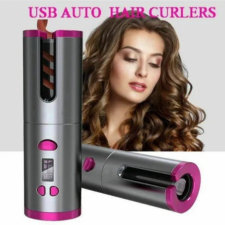 BOUCLEUR CHEVEUX SANS FIL PORTABLE USB RECHARGEABLE