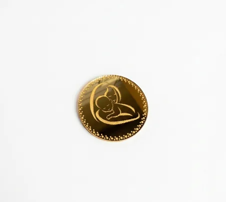 Pastilles Dorées "Mère & Bébé" – Décoration Naissance & Baby Shower | Lot de 100 pcs
