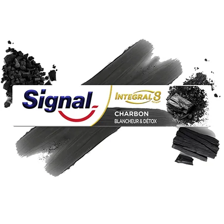 Dentifrice Integral 8 Nature Elements au Charbon de SIGNAL.
