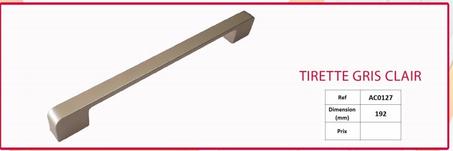 TIRETTE GRIS CLAIR DIMENSION MM -192