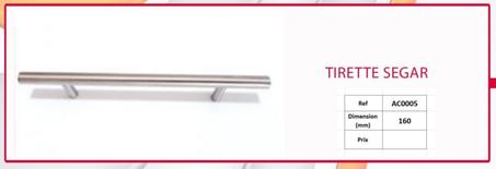 TIRETTE SEGAR DIMENSION MM -160