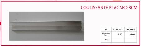 COULISSANTE PLACARD 8CM MM 6.00