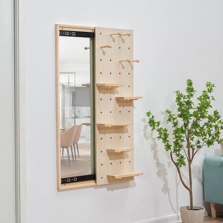 لوحة تنظيم جدارية متعددة الاستخدامات مع مرآة