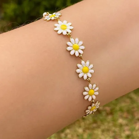 Bracelet Fleur Ajustable