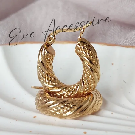 Mini Créole en acier Doré