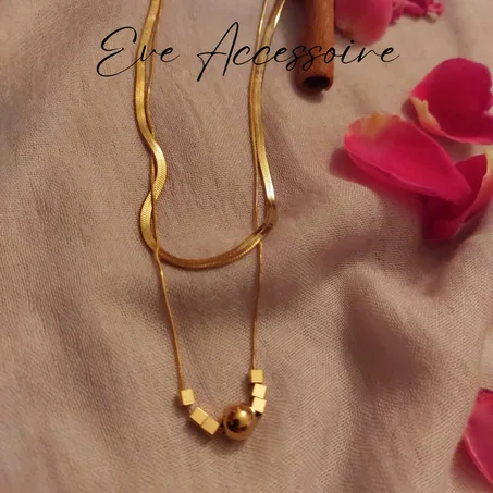 Collier Double doré