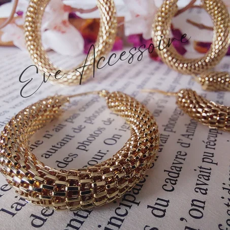 Créole en Acier Inoxydable Ovale