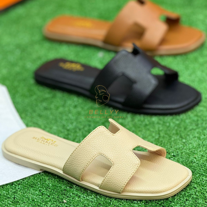Sandales Hermès Oran ( Semelle en cuir 100%)