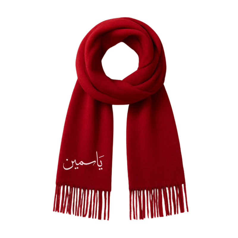 MIKASA SCARF ROUGE PERSONALISE