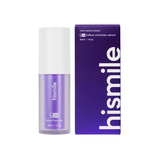 Hismile Oralcare 30ml Hismile V34 معجون الأسنان زجاجة عديمة الهواء ، والأسنان تبتسم معجون الأسنان الساطع معجون الأسنان حزمة العناية بالأسنان Hismile v34