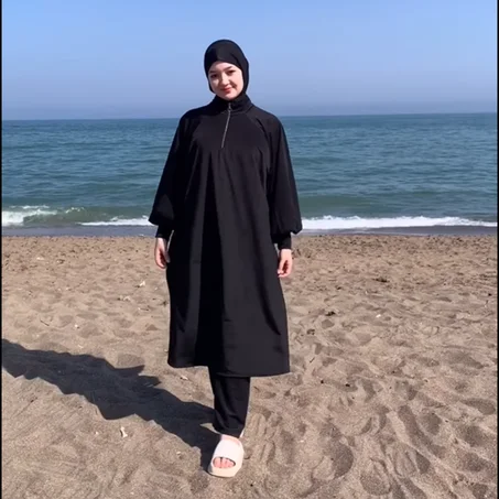 بوركيني 3 قطع محتشم وأنيق