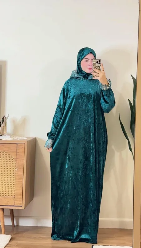 إسدال شتوي دافئ للصلاة والخروج ❄️