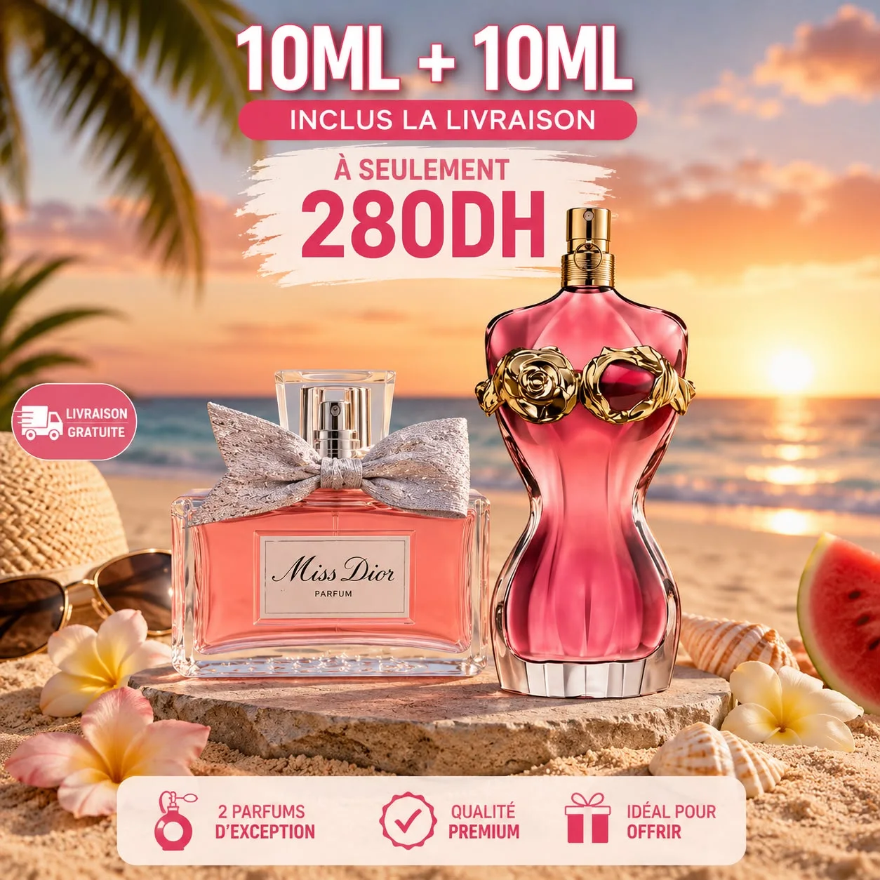PACK MISS DIOR PARFUM ET LA BELLE ROSEA