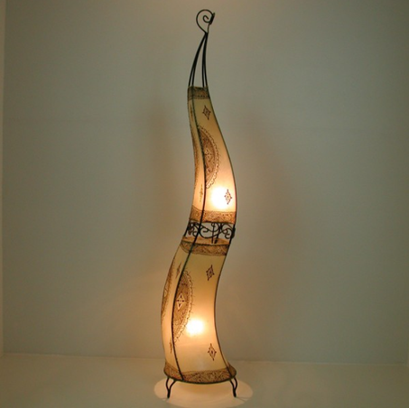 Lampadaire au henné Hassan II