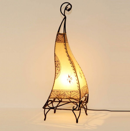 Lampe au henné Ibis Blanc