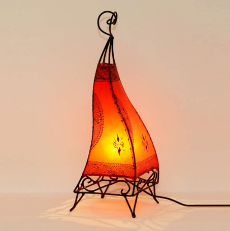 Lampe au henné Ibis Orange