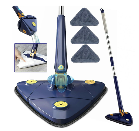 ممسحة مثلثة ممتدة 360 درجة، ضغط مع وسادات...