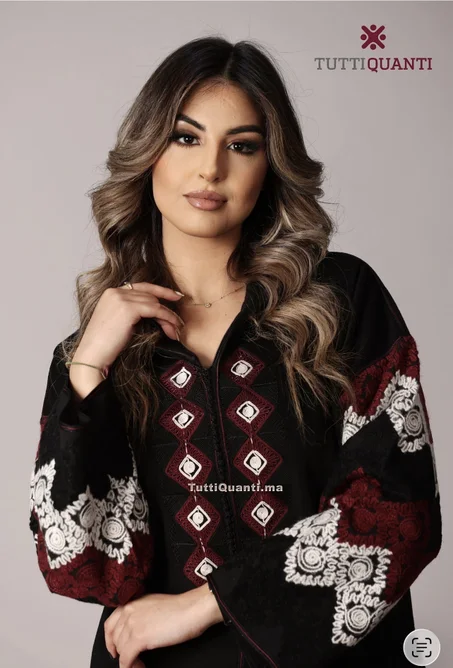 Robe d'hiver à touche marocaine