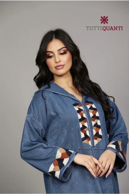 Djallaba Broderie en laine