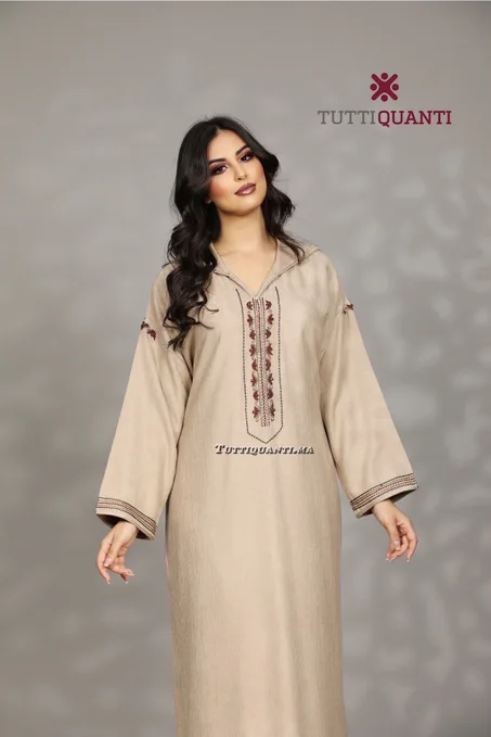 Djallaba Bordrie verticale