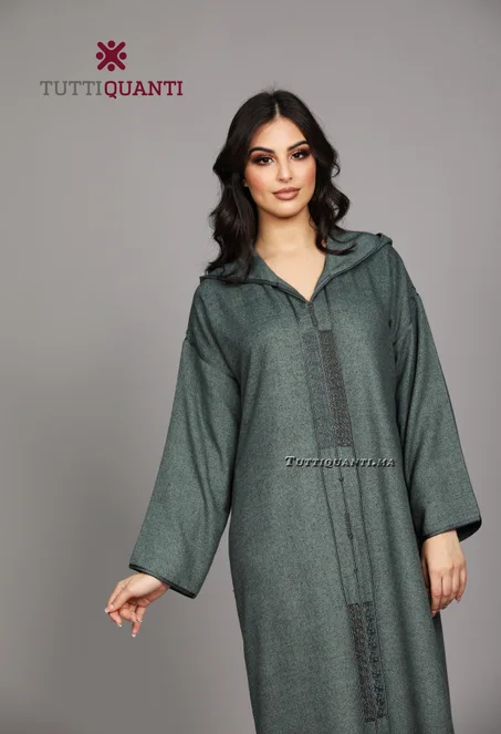 Djellaba Berchman et Broderie de Maâlem