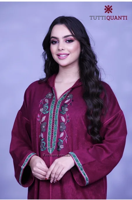 Djellba bandes velours de soie en détail