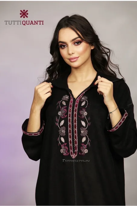 Djellba bandes velours de soie en détail